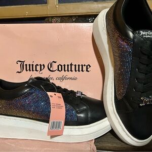 Juicy Couture Black Sneakers with Multicolor Accents
